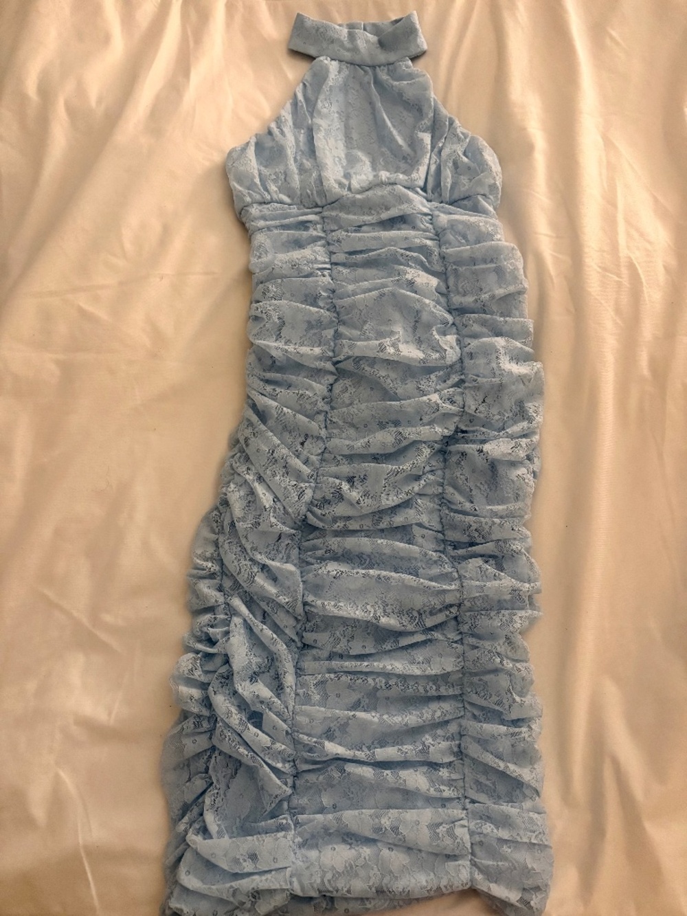 Venus Light Blue Halter Lace Dress!!!